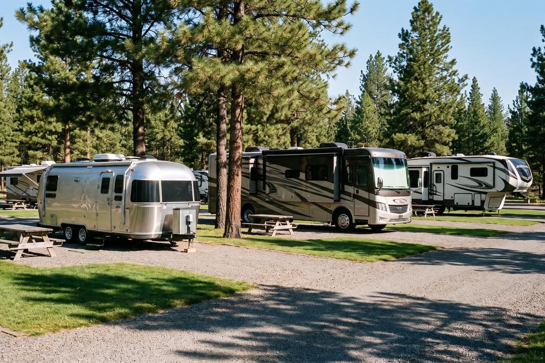 RV park with full hookup sites
